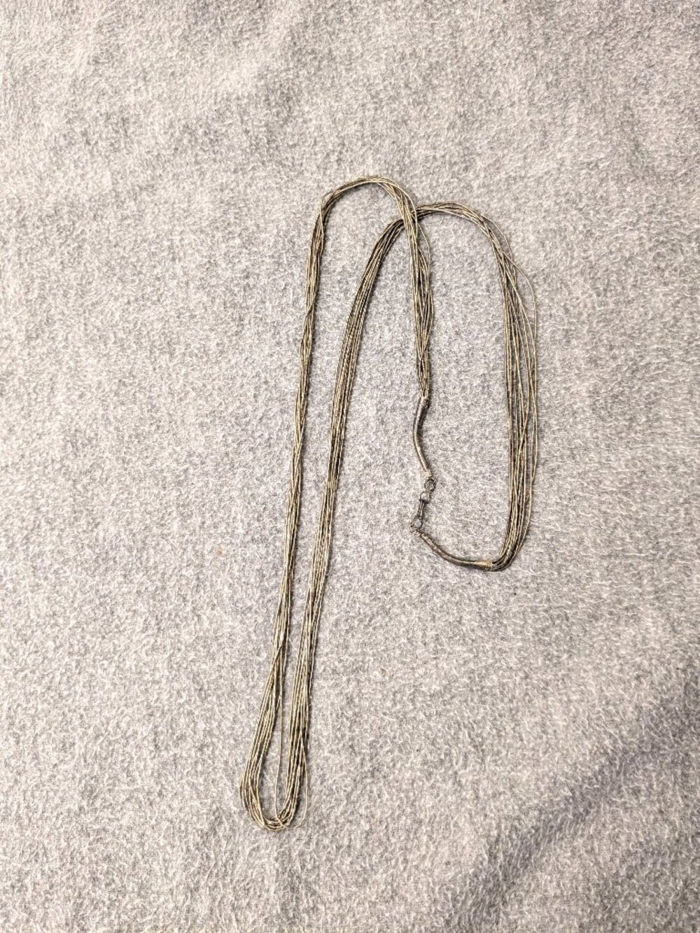 Vintage (and very tarnished) Liquid Silver Necklace